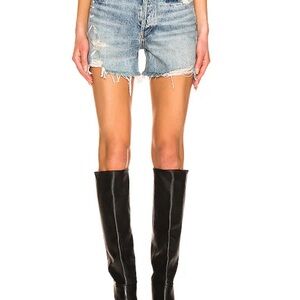 Agolde Blue Denim Shorts